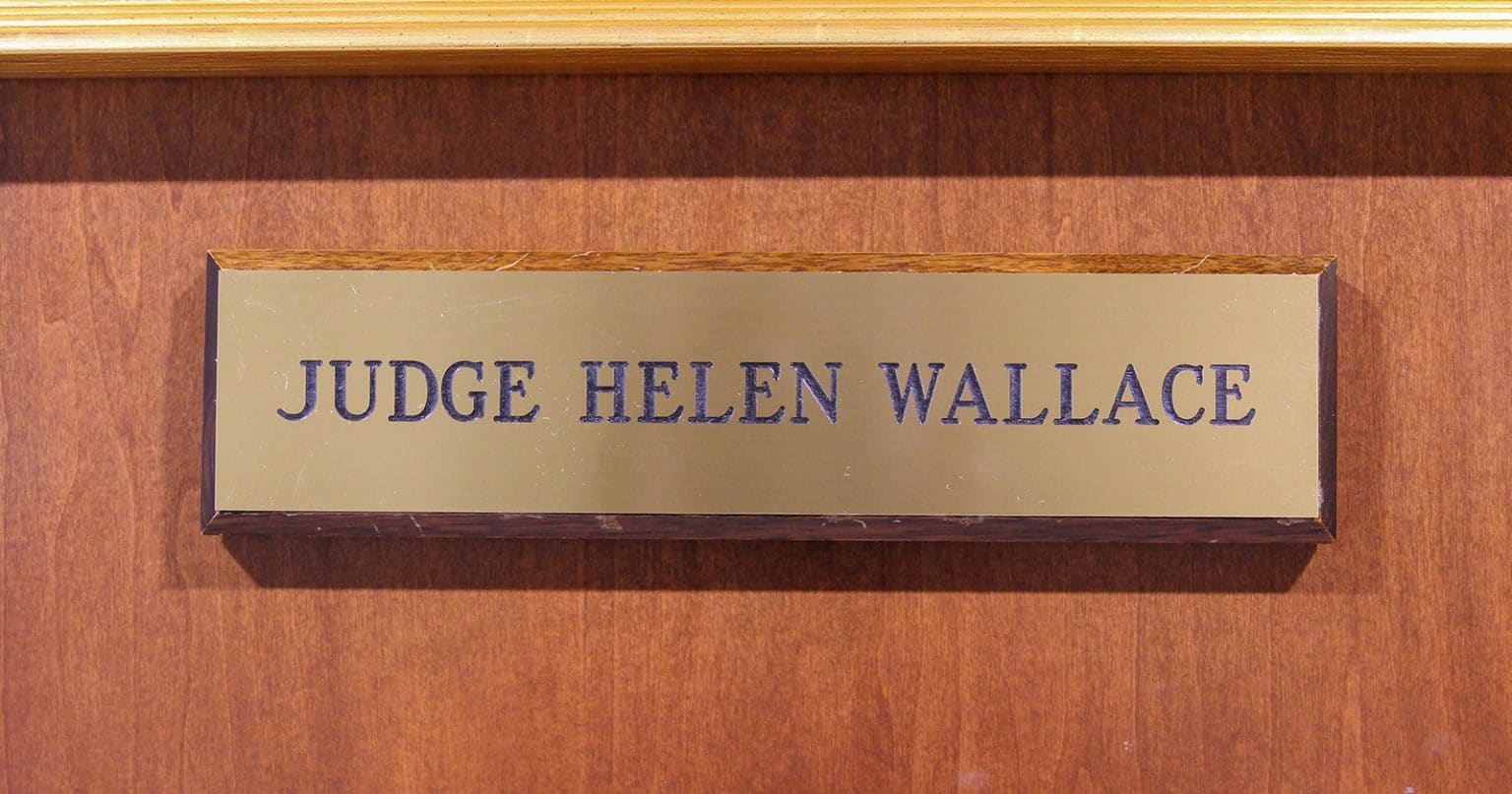 Judge Helen Wallace Montgomery County Juvenile Court